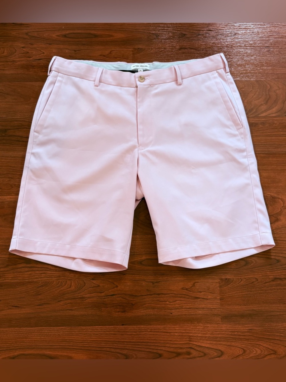 Peter Millar Crown Sport Mens Golf Shorts Size 34 Performance Stretch Pink NWOT